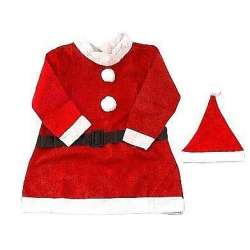 Strój Pani Mikołajowej welurowy 7-9lat - 1