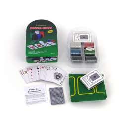 Karty do gry Poker - zestaw w metalowym opakowaniu 490017 ADAR (6/490017) - 1