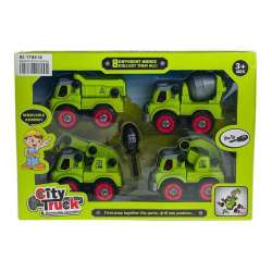 Zestaw 4 pojazdów budowlanych do skręcania (3/539938) - 1