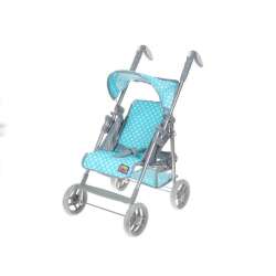 Wózek dla lalki spacerówka niebieski w kropki 413245-549029 ADAR w pudełku (1/413245-549029)