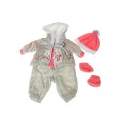 Ubranko dla lalki 45cm różowo-szare 565395 Adar (1/565395)