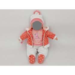 Ubranko dla lalki 45cm różowo-białe 565449 Adar (1/565449)
