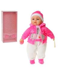 Lalka bobas 45cm z dźwiękiem w różowej bluzie mówi i śpiewa po polsku box Adar (0/565241-572096)