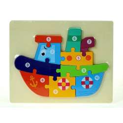 Puzzle drewniane Łódka - 1