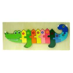 Puzzle drewniane Krokodyl