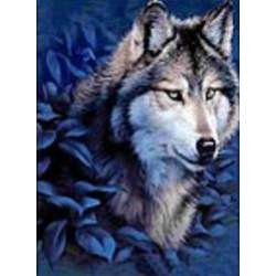 Mozaika diamentowa wilk 30x40cm