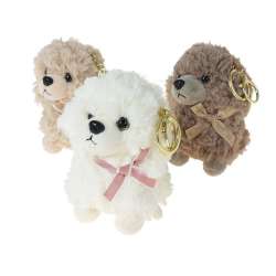 Brelok pluszowy pies 10x5x8cm MIX - 1