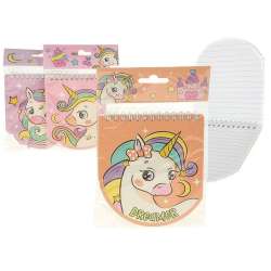 Notesik z jednorożcem 14x12cm MIX