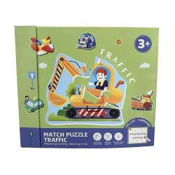 Puzzle i tablica suchościeralna z długopisem