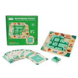 Układanka drewniana - znajdź drogę