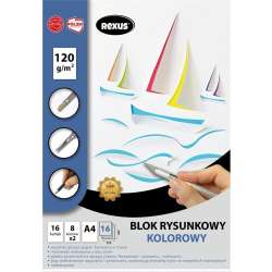 Blok rysunkowy A4/16K kolorowy barwiony - 1