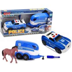 Auto policja z przyczepą rozkręcane - 1