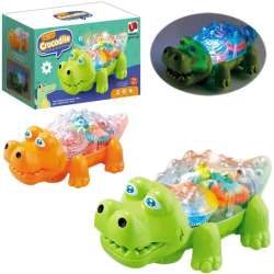 Krokodyl z napędem, dźwiękiem i światłem