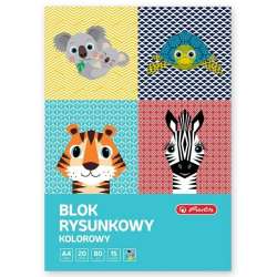 Blok rysunkowy A4/20K kolor Cute Animals (10szt)