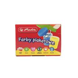 Farby plakatowe szkolne 6 kolorów x 20ml (0009560376) - 1