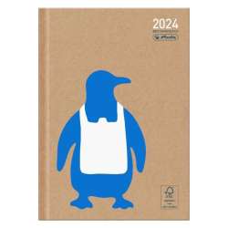 Kalendarz 2024 A5 dzienny Eco pingwin HERLITZ - 1