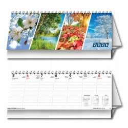 Kalendarz 2026 biurkowy tygodniowy poziomy 4 pory - 1