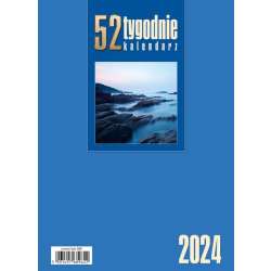Kalendarz 2024 Biurkowy stojący niebieski