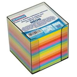 Kostka DONAU w pudełku nieklejona, kolorowa 800 kartek neon (7492001PL-99) - 1