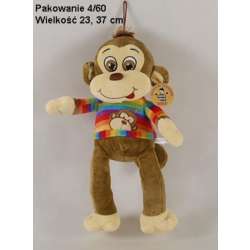 Maskotka Małpka w kolorowej pasiastej koszulce 03252 (VIC 3252) - 1