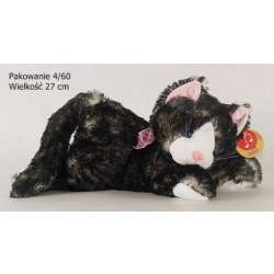 Plusz Kot czarny duży z głosem leżący miękki (DEEF 57609) - 3