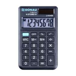 Kalkulator kieszonkowy Donau Tech K-DT2082 8 cyfr funkcje pierwiastka 97x60x10mm czarny (K-DT2082-01) - 1