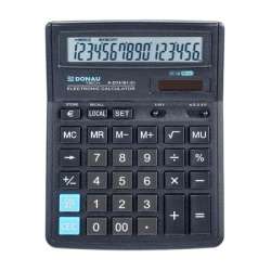 Kalkulator Donau Tech 16 cyfr funkcja pierwiastka 19x4x4,3cm czarny (K-DT4161-01) - 1
