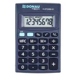 Kalkulator kieszonkowy Donau Tech K-DT2086 8 cyfr, funkcja pierwiastka czarny (K-DT2086-01) - 1