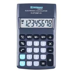 Kalkulator kieszonkowy Donau Tech 8cyfr funkcja pierwiastka 116x68x18mm czarny (K-DT2087-01)
