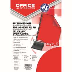 Okładki do bindowania A4 PCV 200mikr czerwone 100s - 1