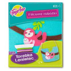 Filcowe robótki, torebka mała, Leniwiec niebieska (STN 6291) - 1