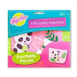 Filcowy portfelik Panda różowy STN 6857 (STN6857) - 1