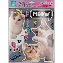 Naklejki winylowe zwierzaki - Koty Meow STnux