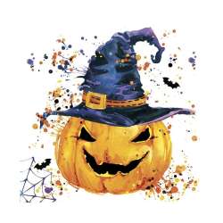 Serwetki pap. Creepy Pumpkin with Splashes 33x33cm