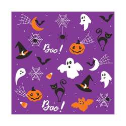 Serwetki papierowe Halloween Purple 33x33cm 20szt