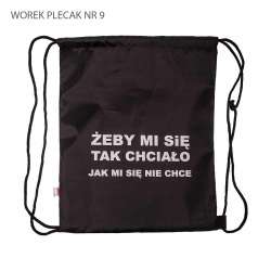 Worek plecak Żeby mi się tak chciało