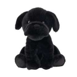 Pies Buldog czarny 25cm - 1