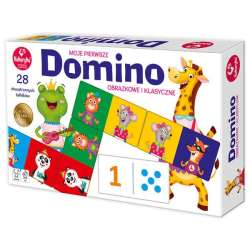 Domino obrazkowe i klasyczne gra KUKURYKU (5901738564138) - 1