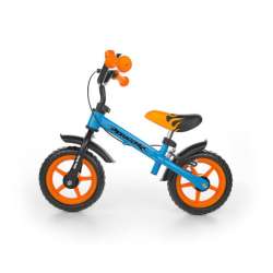 Rowerek biegowy Dragon z hamulcem niebiesko-pomarańczowy MILLY MALLY (5901761121452) - 1