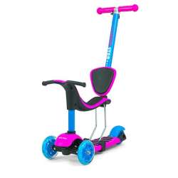 Hulajnoga Scooter Little Star Pink Blue 3w1 Milly Mally (2621) - 1