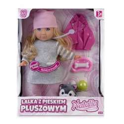 PROMO Lalka Natalia z pieskiem pluszowym dźwięk 35cm 121661 Artyk (121661 ARTYK)