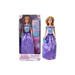 Lalka Natalia 29cm Księżniczka fioletowa 122033 lalka w sukni balowej, 3x spinka, 2x torebka, szczotka, buty (122033 ARTYK) - 1