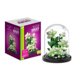 Klocki kwiaty Storczyki pod kloszem 204el (136931) - 1