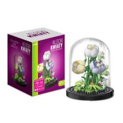 Klocki kwiaty Tulipany pod kloszem 139el (136948)