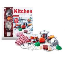 Zetaw metalowych garnków 24el