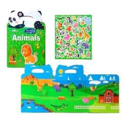 Książeczka z naklejkami wielorazowymi zwierzęta
