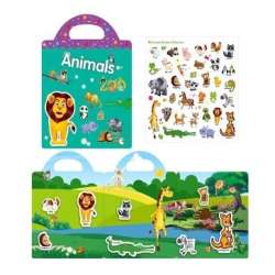 Książeczka z naklejkami wielorazowymi zwierzęta