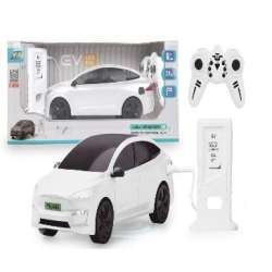 Auto RC ze stacją do ładowania białe