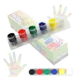 Farby do malowania rękami 20ml 6 kolorów - 1