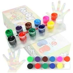 Farby do malowania rękami 20ml 12 kolorów - 1